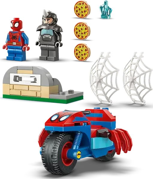 LEGO Juniors - Spidey auf Motorrad vs. Rhino