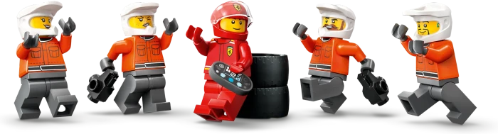 LEGO City - Boxenstopp mit Boxencrew und Ferrari Flitzer