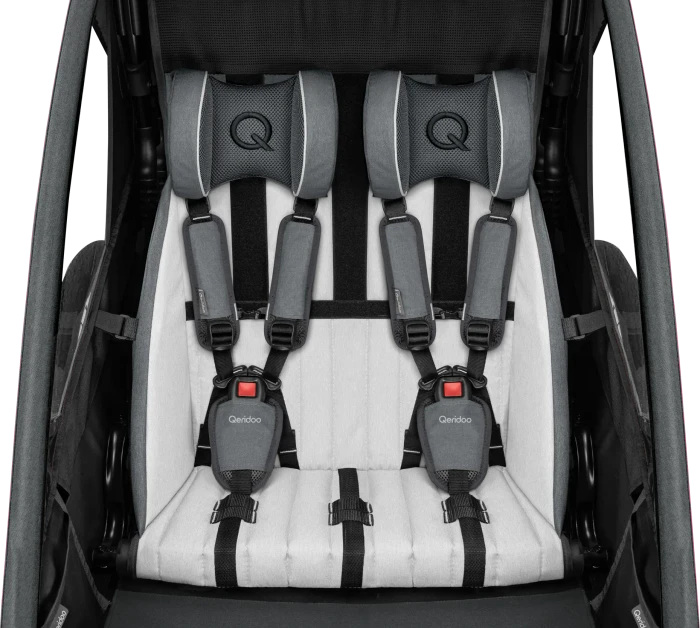 Qeridoo Sportrex 2 Fahrradanhänger cayenne red (Modell 2023)