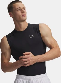 Under Armour HeatGear Armour Funktionsshirt ärmellos schwarz/weiß (Herren)