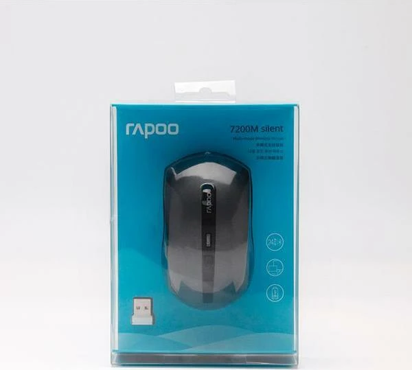 Rapoo 7200M Multi-mode Wireless dunkelgrau/schwarz, USB/Bluetooth