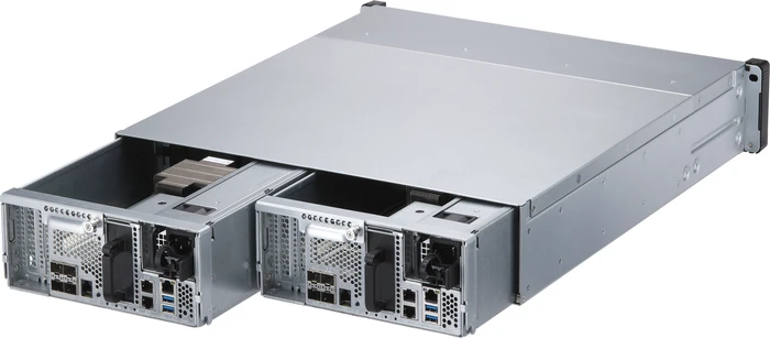QNAP ES2486dc-2142IT-96G, 48GB RAM reg ECC, 4x SFP+ 10Gb/s, 3x RJ-45 1000Base-T, 2HE