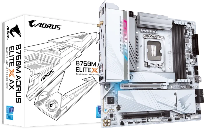 GIGABYTE B760M AORUS Elite X AX (Rev. 1.0) (Intel 1700)