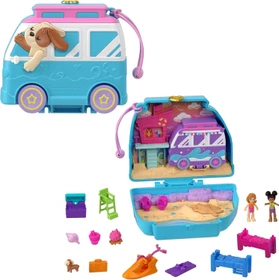 Mattel Polly Pocket - Urlaub am Hundestrand Schatulle