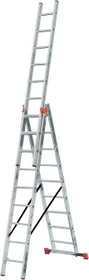 Krause Monto Tribilo Alu 3-tlg. Teleskop-Mehrzweckleiter, 3x 9 Stufen