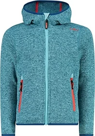 CMP Knit-Tech Meliert Fleece Jacke acqua/campari (Junior)