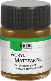 Kreul Acryl Mattfarbe, dunkelbraun, 50ml