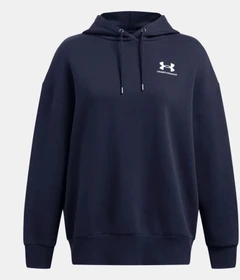 Under Armour Icon Fleece Oversize Hoodie midnight navy/white (Damen)