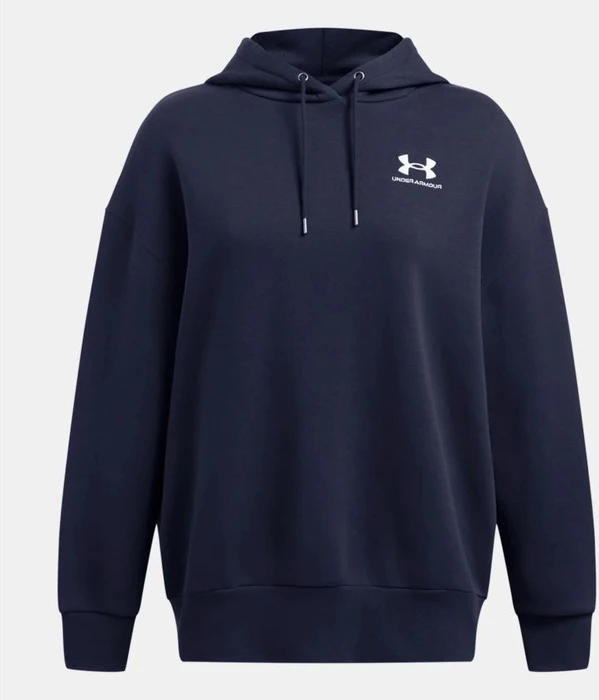 Under Armour Icon Fleece Oversize Hoodie midnight navy/white (Damen)