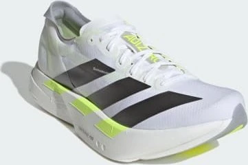 adidas Adizero Adios Pro 4 cloud white/iron metallic/solar yellow (Herren)