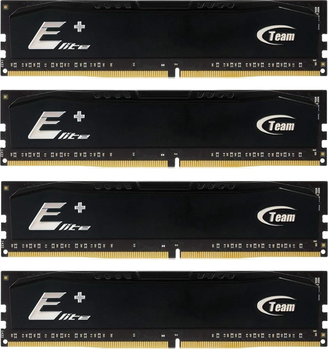 TeamGroup ELITE+ schwarz UDIMM 16GB Kit, DDR4-2133, CL15-15-15-36