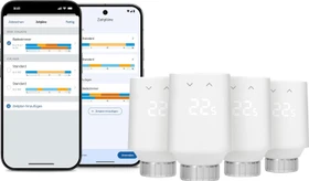 Eve Thermo 2025 (5. Generation/Matter) Heizkörperthermostat, Heizungssteuerung, 4er-Pack (10ECD1751-4X)
