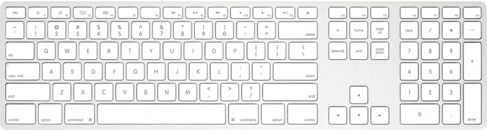 Matias USB-C Keyboard for Mac, Silver, USB, US