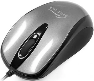 Media-Tech Plano Mouse silber, USB