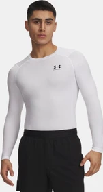 Under Armour HeatGear Armour Funktionsshirt langarm weiß/schwarz (Herren)