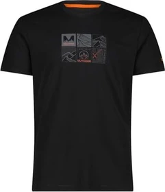 CMP Pique Adventure Print Funktionsshirt kurzarm antracite/orange (Herren)