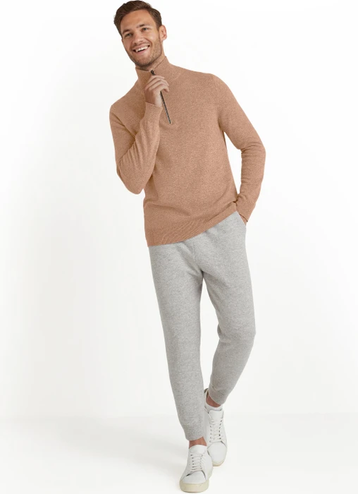 Falke Luxury Troyer Pullover camel (Herren)