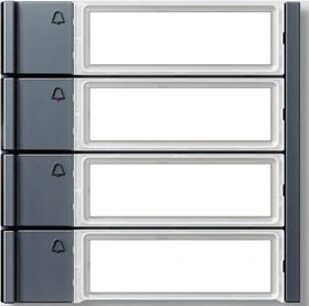 Siedle TM 700-4-0 AG Ruftasten für Vario Türsprechanlage, 4 Teilnehmer, anthrazit