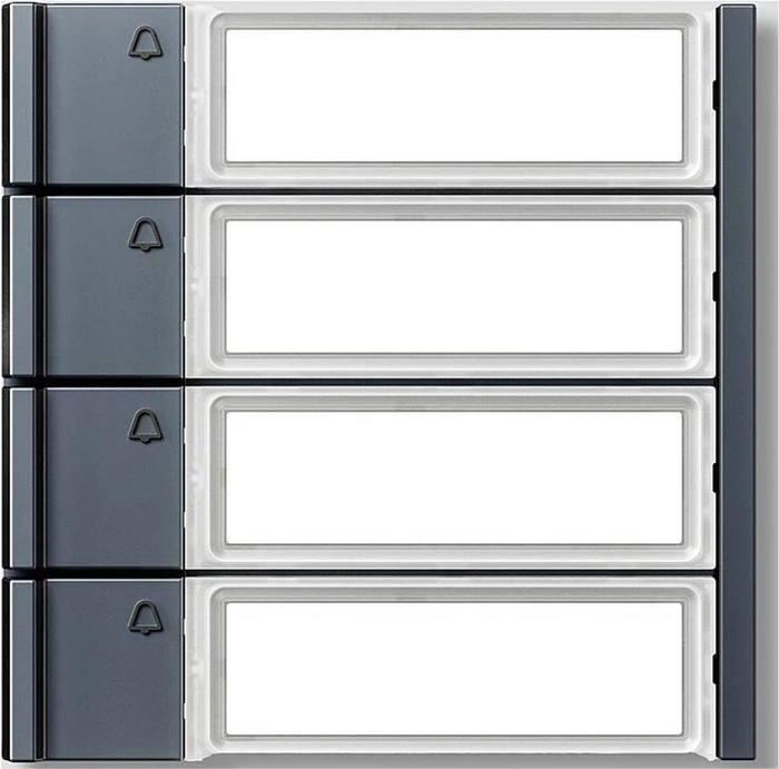Siedle TM 700-4-0 AG Ruftasten für Vario Türsprechanlage, 4 Teilnehmer, anthrazit