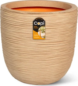 Capi Topf Kugel Rib Blumentopf 54cm terra