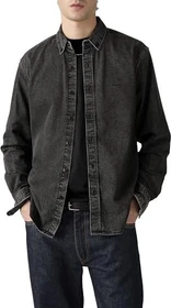 Levi's Authentic Button-Down Hemd langarm gizmo washed black (Herren)