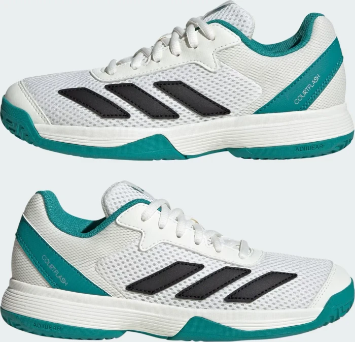 adidas Courtflash off white/pure teal (Junior)