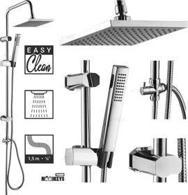 Schütte Tokyo Regendusche Duschset chrom