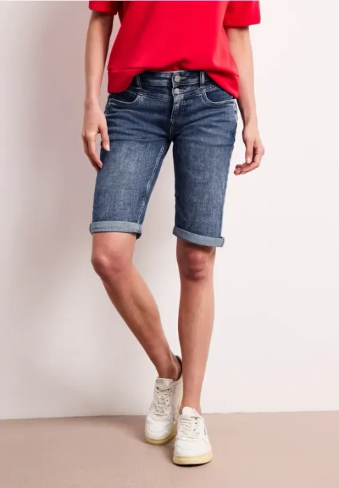 Street One Jane Bermuda Shorts Jeans medium blue random (Damen)
