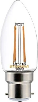 Sylvania ToLEDo RT Candle Filament LED Kerze B22d 4W/827 warmweiß klar