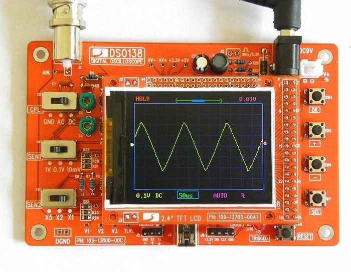 Digitales Speicher-Oszilloskop DSO138 mit 2.4" Display, Bausatz (verschiedene Hersteller)