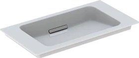 Geberit ONE Möbelwaschtisch Abgang horizontal, verkürzte Ausladung 75cm, hochglanz-verchromt (Blende)
