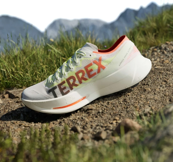 adidas Terrex Agravic Speed Ultra 2 cloud white/core black/semi impact orange (Herren)