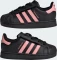 adidas Superstar II Comfort Closure Elastic Lace core black/glow pink (Junior) Vorschaubild