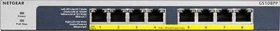 Netgear ProSAFE GS100 Desktop Gigabit Switch, 8x RJ-45, 123W PoE+ (GS108PP-100)