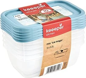 Keeeper mia magic ice Gefrierdose Aufbewahrungsbehälter, 5 Stück