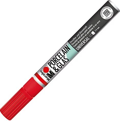 Marabu Porzellan & Glas 1-2mm kirsche 125