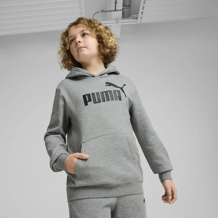 Puma ESS No. 1 Logo Fleece Hoodie medium gray heather (Junior)