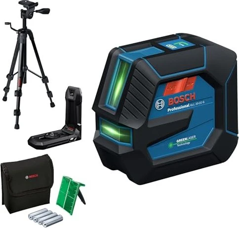 Bosch Professional GLL 20-22 G Akku-/Batterie-Linienlaser solo inkl. Tasche + Zubehör