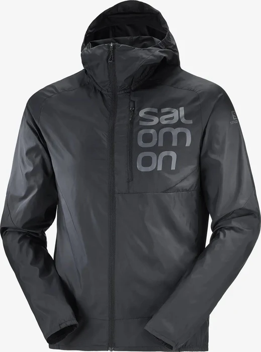 Salomon Bonatti Cross Wind Funktionsjacke schwarz (Herren)