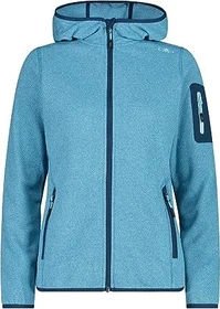 CMP Knit Tech Fleece Hoody Jacke meliert giada/anice/maiolica (Damen)
