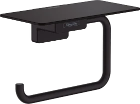Hansgrohe AddStoris Toilettenpapierhalter mit Ablage mattschwarz