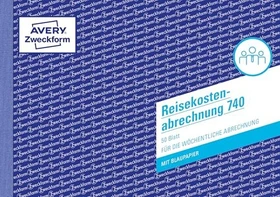Avery-Zweckform Reisekostenabrechnung, A5, 50 Blatt