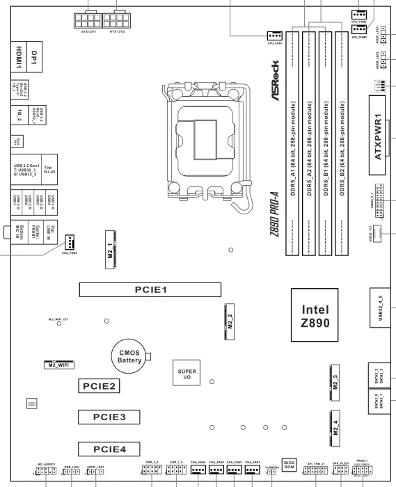 ASRock Z890 Pro-A (Intel 1851)
