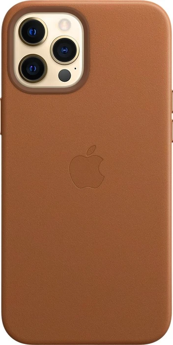 Apple Leder Case mit MagSafe für iPhone 12 Pro Max sattelbraun