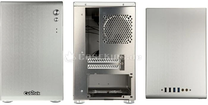 Cubitek Mini Cube silber, Mini-ITX