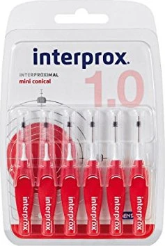 Dentaid Interprox Interdentalbürste mini conical rot, 6 Stück