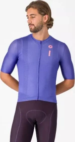Castelli Drittone Logo Trikot kurzarm ultraviolet/rosa giro (Herren)