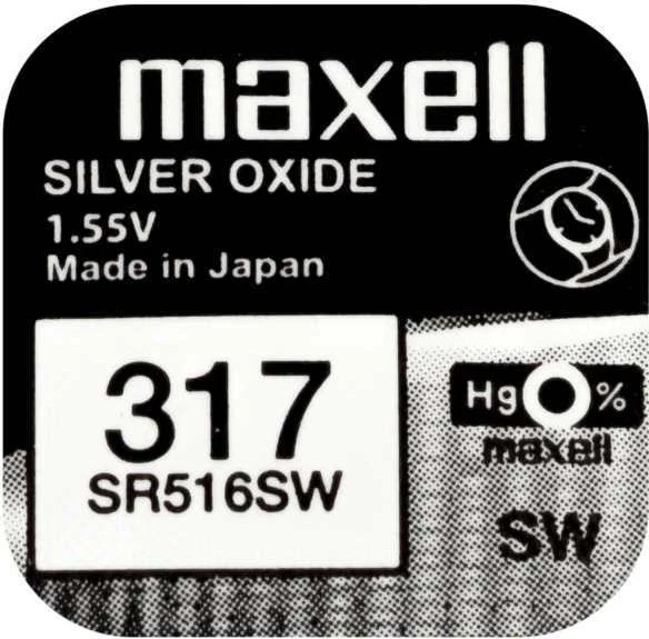 Maxell 317 (SR62/SR516), 10er-Pack