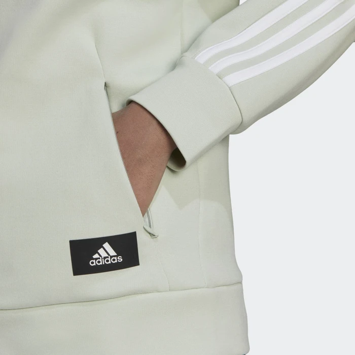 adidas Sportswear Future Icons 3-Streifen Hoodie linen green (Damen)