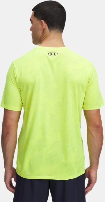 Under Armour Tech Vent Jacquard Funktionsshirt kurzarm high vis yellow/black (Herren)
